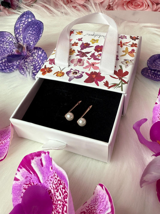 Pearl Jacket for Earrings • Versatile Earring Enhancer Gold Plated • Stud Earring Transformer