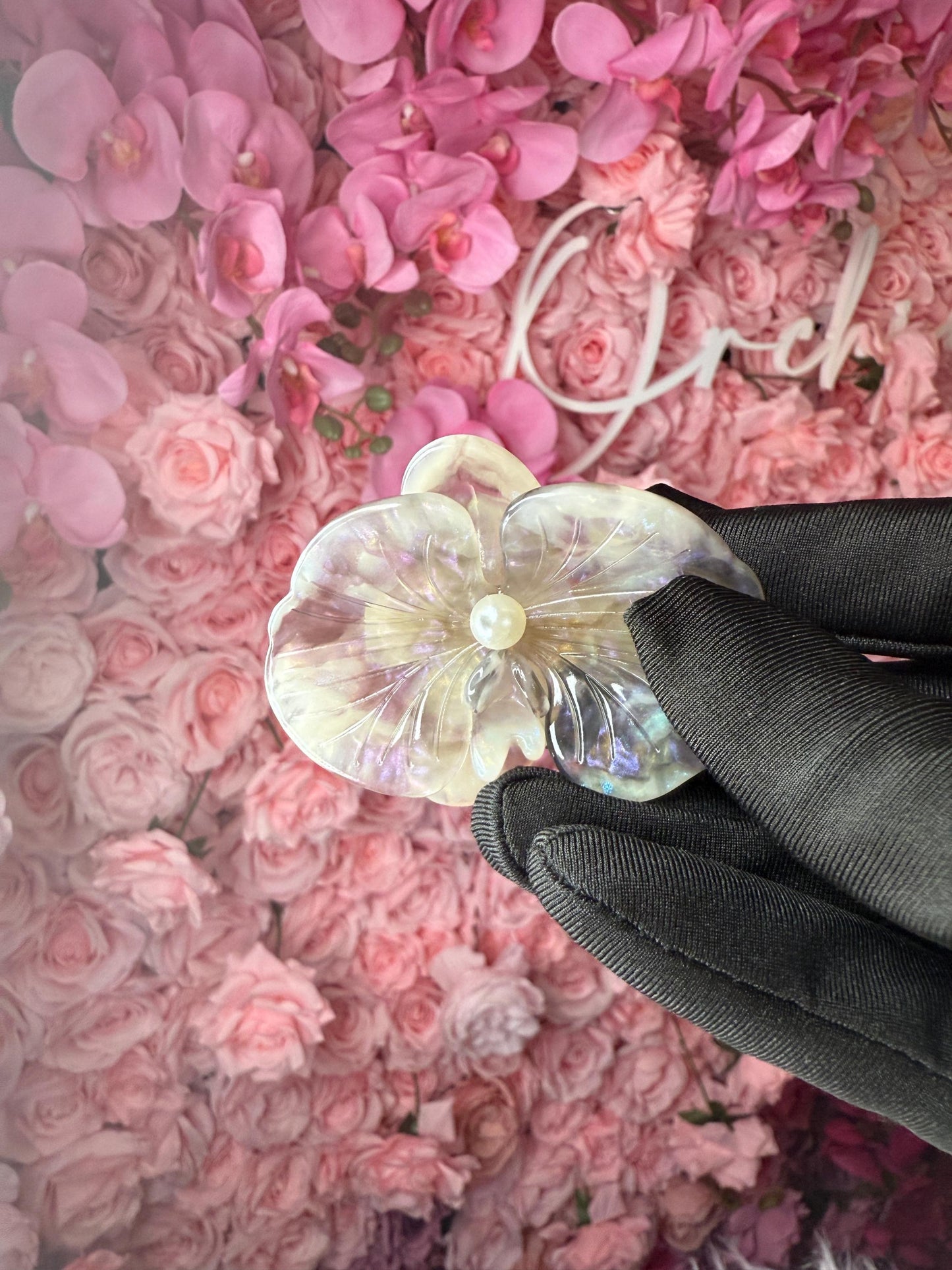 Orchid Hair Barrette • Lavendar Iridescence Orchid Hair Clip • Wedding Hair Piece • Tropical Clip • Joyeria de Orquídeas