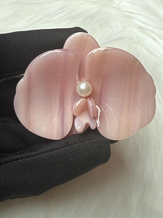 Orchid Hair Barrette • Pink Orchid Hair Clip • Wedding Hair Piece • Tropical Clip • Joyeria de Orquídeas
