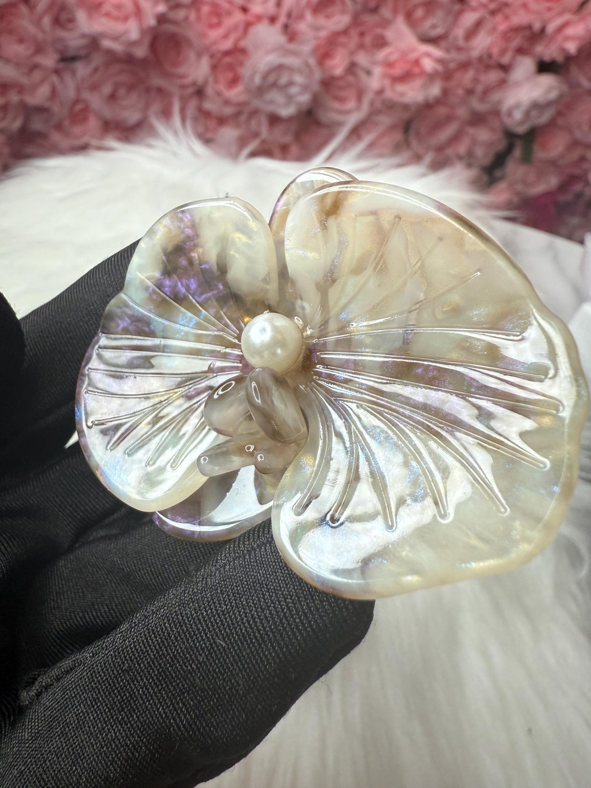 Orchid Hair Barrette • Taupe Orchid Hair Clip • Wedding Hair Piece • Tropical Clip • Joyeria de Orquídeas