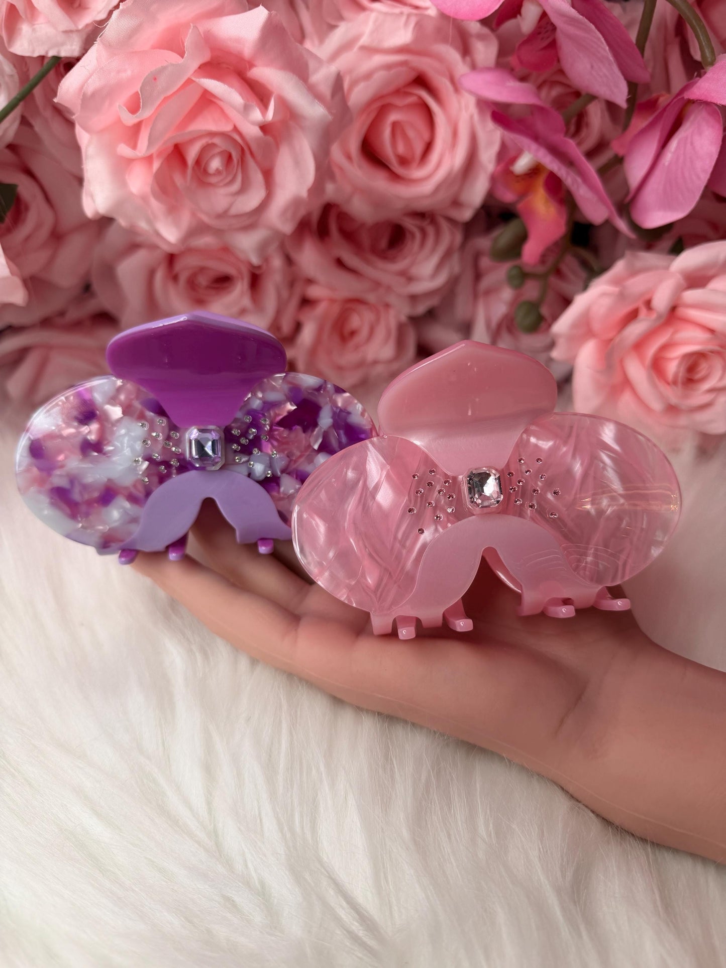 Orchid Hair Claw • Purple Phalaenopsis Orchid Hair Clip • Wedding Hair Accessories • Bride Hair Accessories • Handmade Hair Accessories