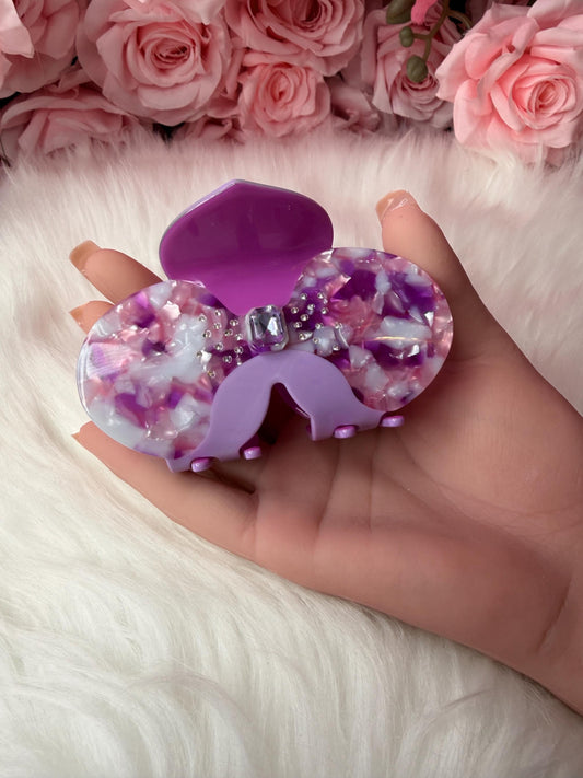 Orchid Hair Claw • Purple Phalaenopsis Orchid Hair Clip • Wedding Hair Accessories • Bride Hair Accessories • Handmade Hair Accessories