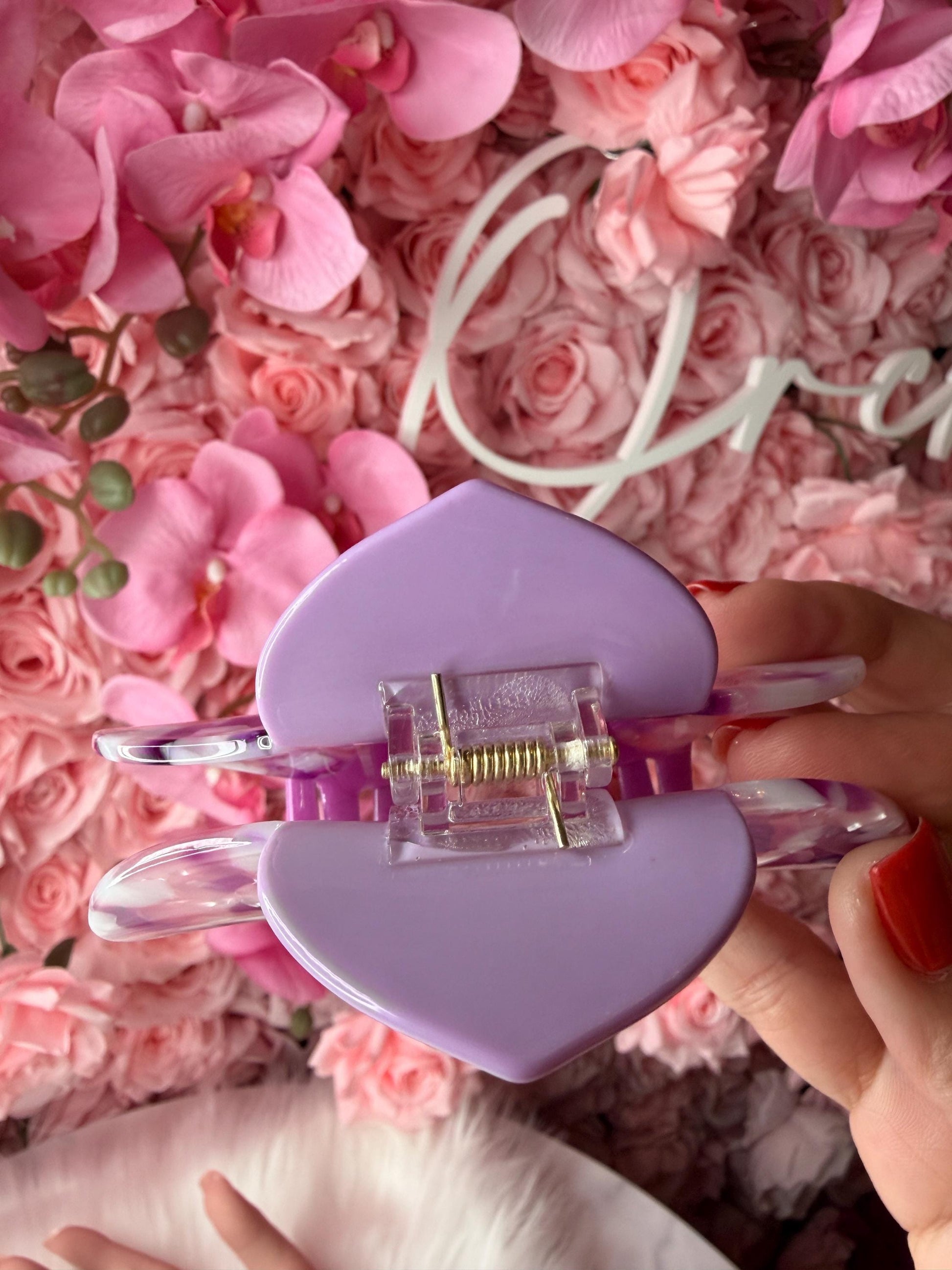 Orchid Hair Claw • Purple Phalaenopsis Orchid Hair Clip • Wedding Hair Accessories • Bride Hair Accessories • Handmade Hair Accessories