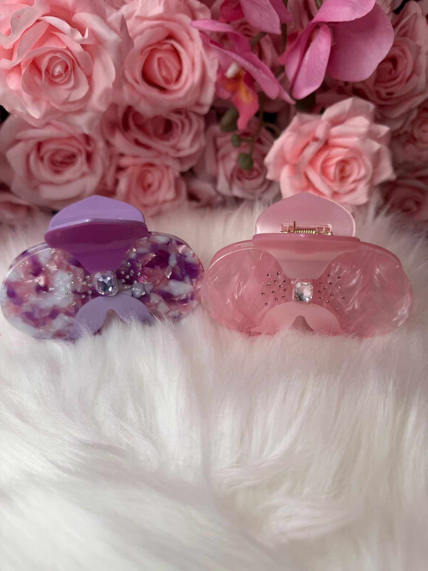 Orchid Hair Claw • Purple Phalaenopsis Orchid Hair Clip • Wedding Hair Accessories • Bride Hair Accessories • Handmade Hair Accessories