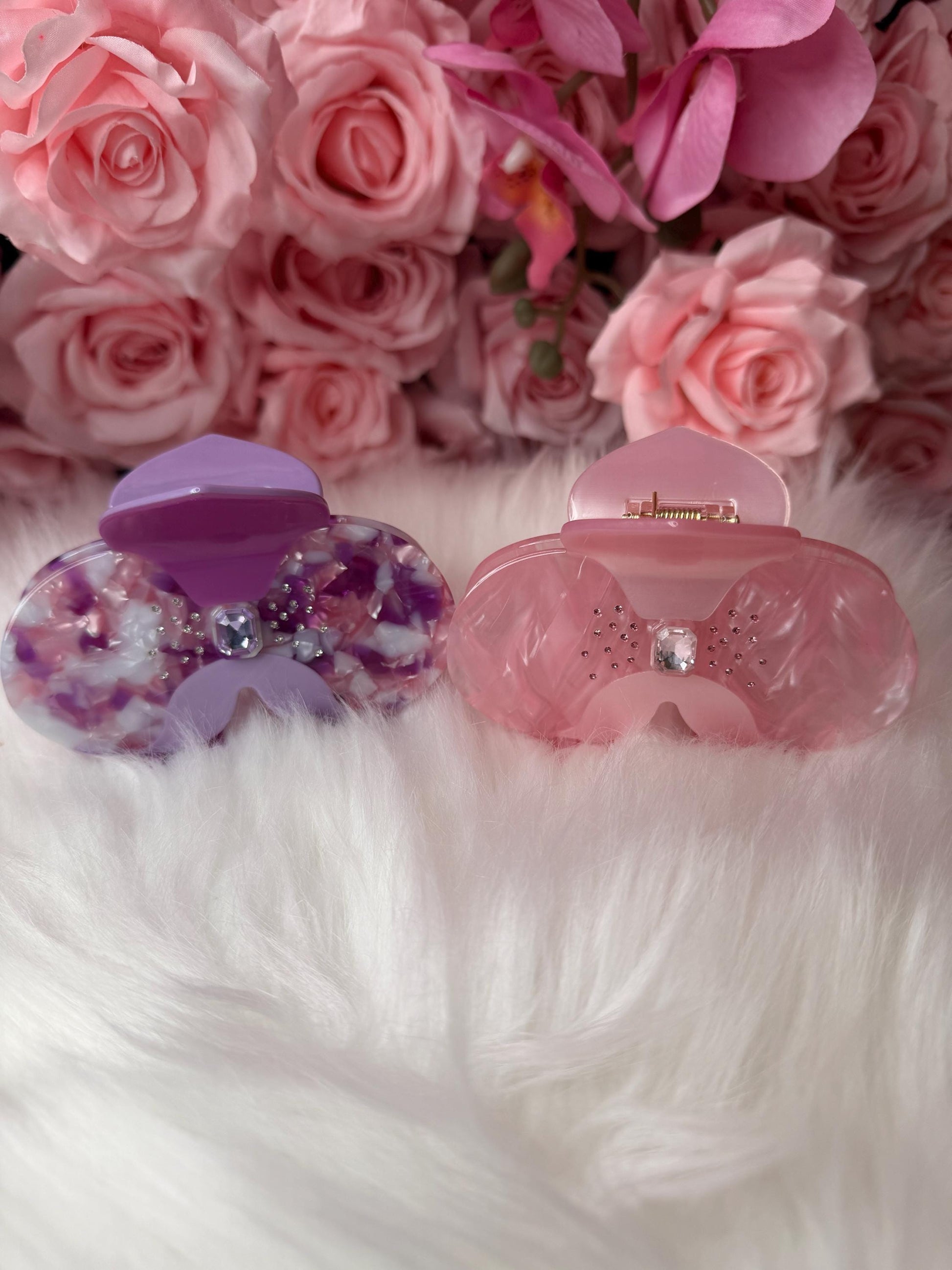 Orchid Hair Claw • Purple Phalaenopsis Orchid Hair Clip • Wedding Hair Accessories • Bride Hair Accessories • Handmade Hair Accessories