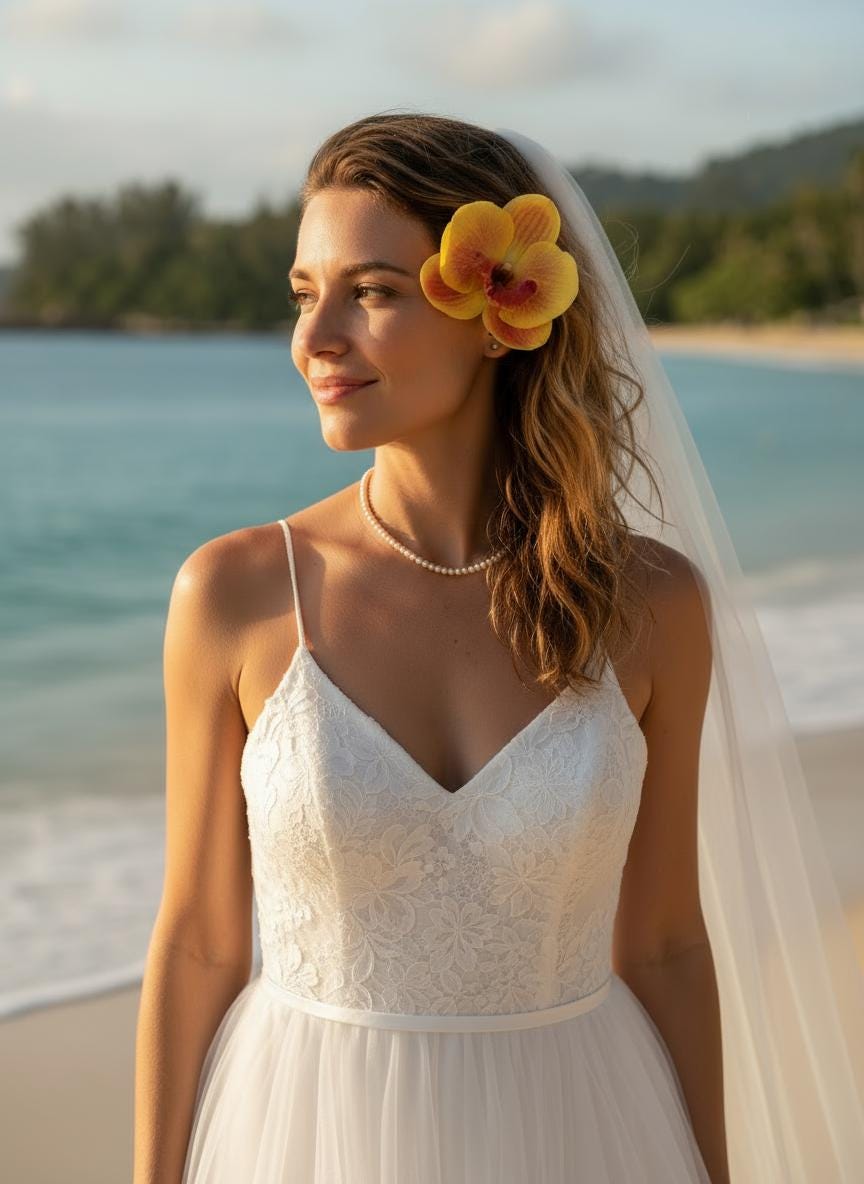 Phalaenopsis Yellow Orchid Flower Hair Clip • Handmade Orchid Hair Clip • Realistic Flower for Hair or Gift • Orchid Flower Barrette