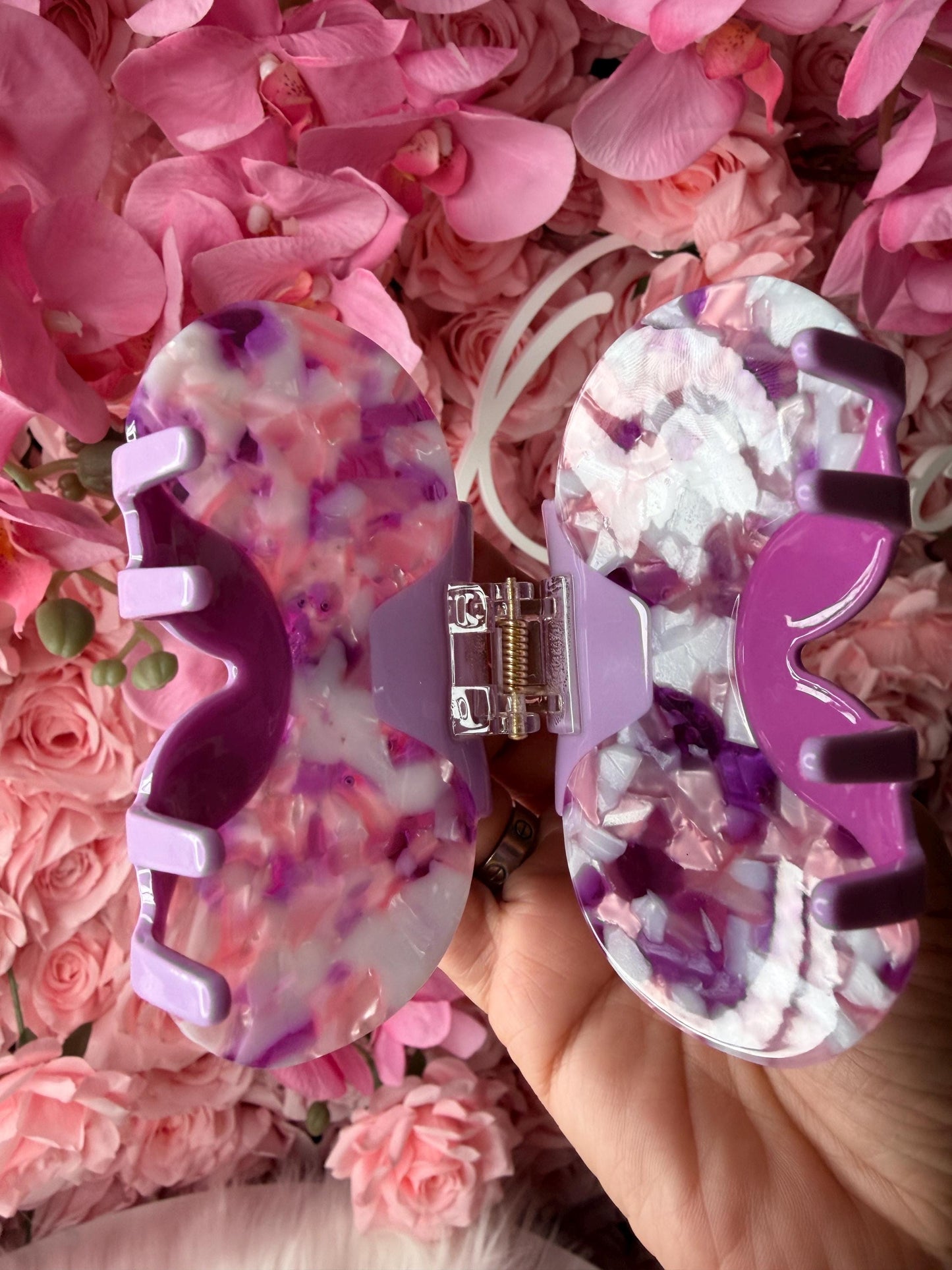 Orchid Hair Claw • Purple Phalaenopsis Orchid Hair Clip • Wedding Hair Accessories • Bride Hair Accessories • Handmade Hair Accessories