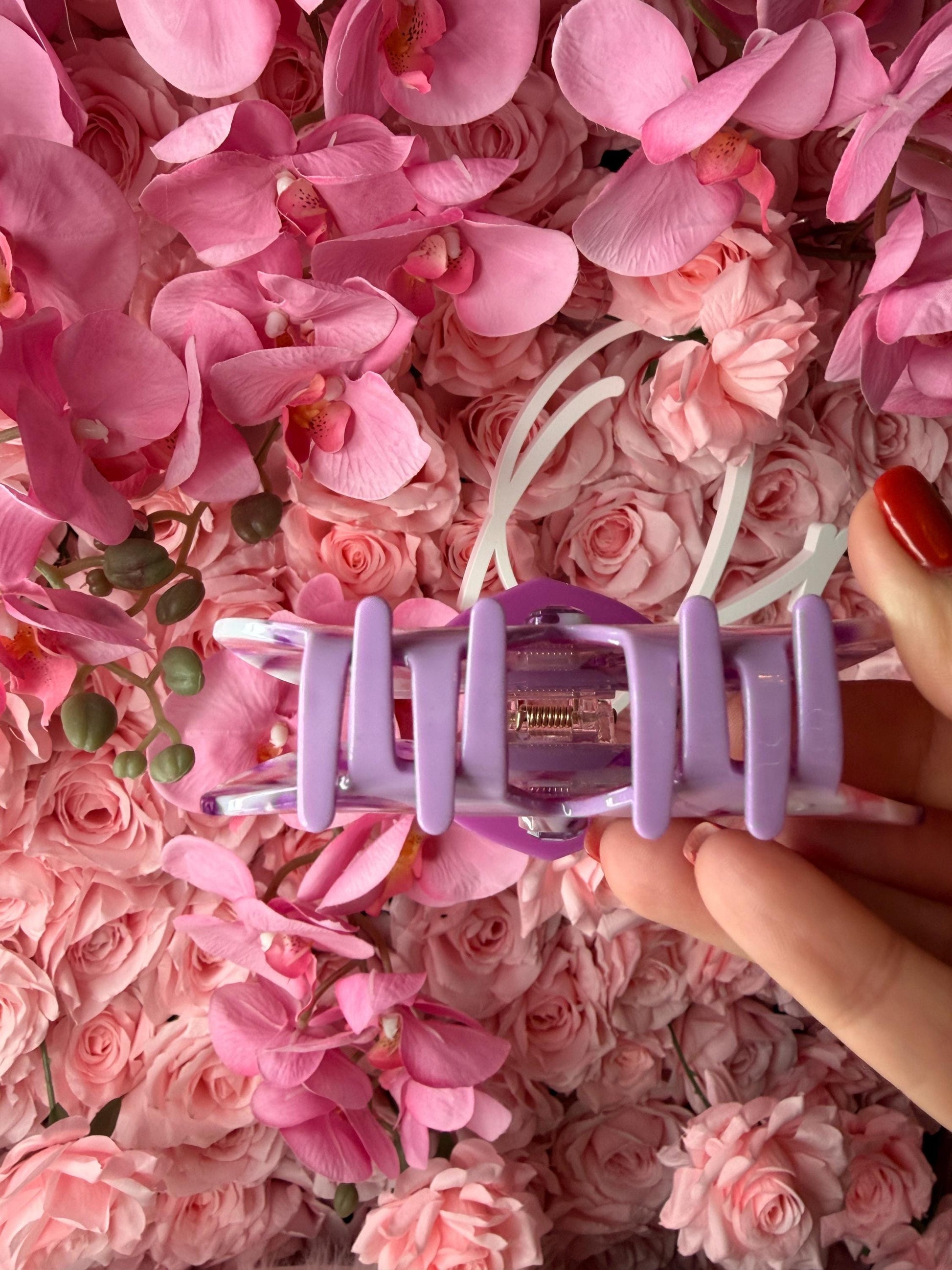 Orchid Hair Claw • Purple Phalaenopsis Orchid Hair Clip • Wedding Hair Accessories • Bride Hair Accessories • Handmade Hair Accessories