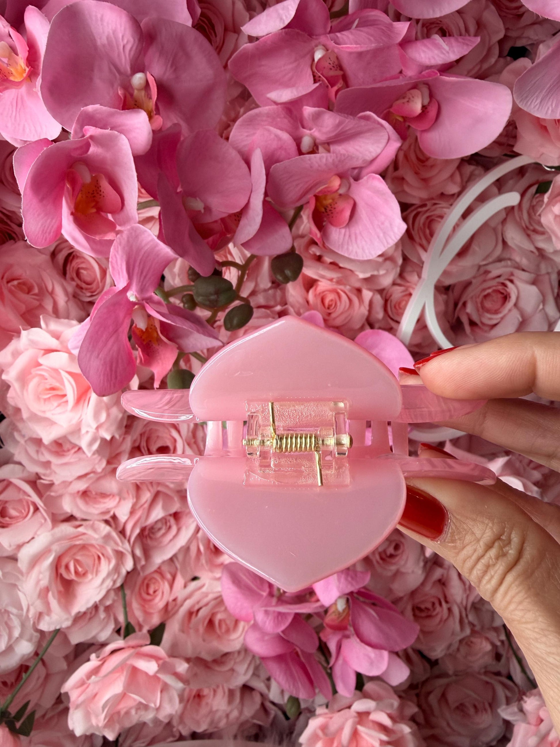 Orchid Hair Claw • Pink Phalaenopsis Orchid Hair Clip • Wedding Hair Accessories • Bride Hair Accessories • Handmade Hair Accessories