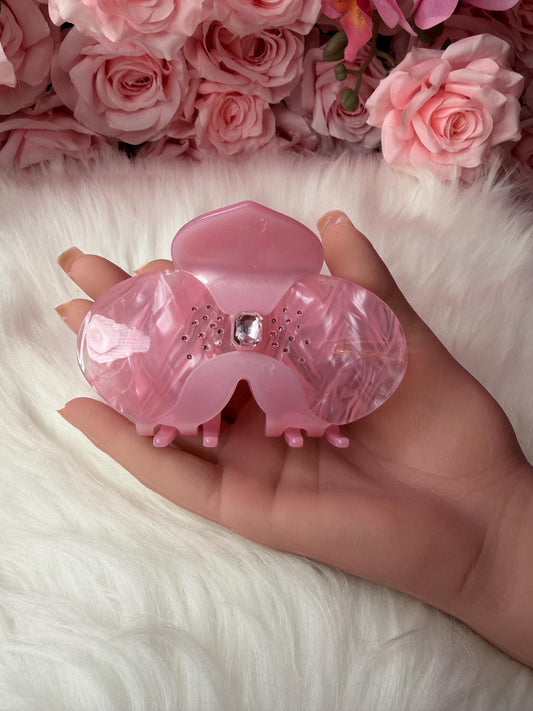 Orchid Hair Claw • Pink Phalaenopsis Orchid Hair Clip • Wedding Hair Accessories • Bride Hair Accessories • Handmade Hair Accessories