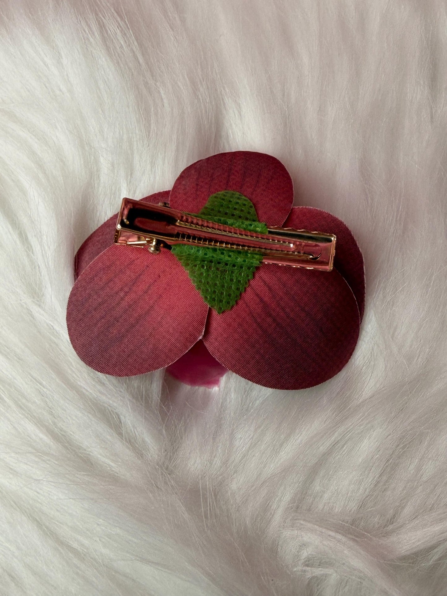 Phalaenopsis Red Orchid Flower Hair Clip • Handmade Orchid Hair Clip • Realistic Flower for Hair or Gift • Orchid Flower Barrette