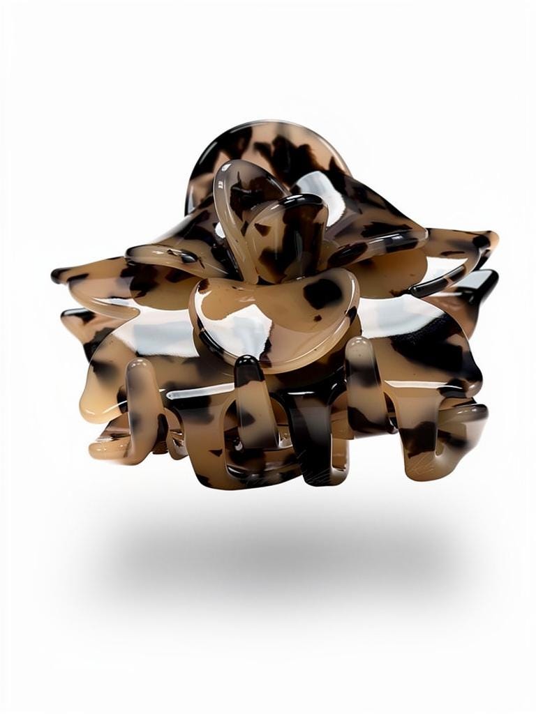 Milk Cameo Large Orchid Hair Claw Clip: Pink Hair Accessories, Handmade Hair Accessories