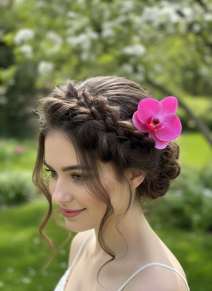 Phalaenopsis Pink Orchid Hair Clip • Realistic Tropical Flower • Handmade Hair Accessory • Tropical Wedding Gift