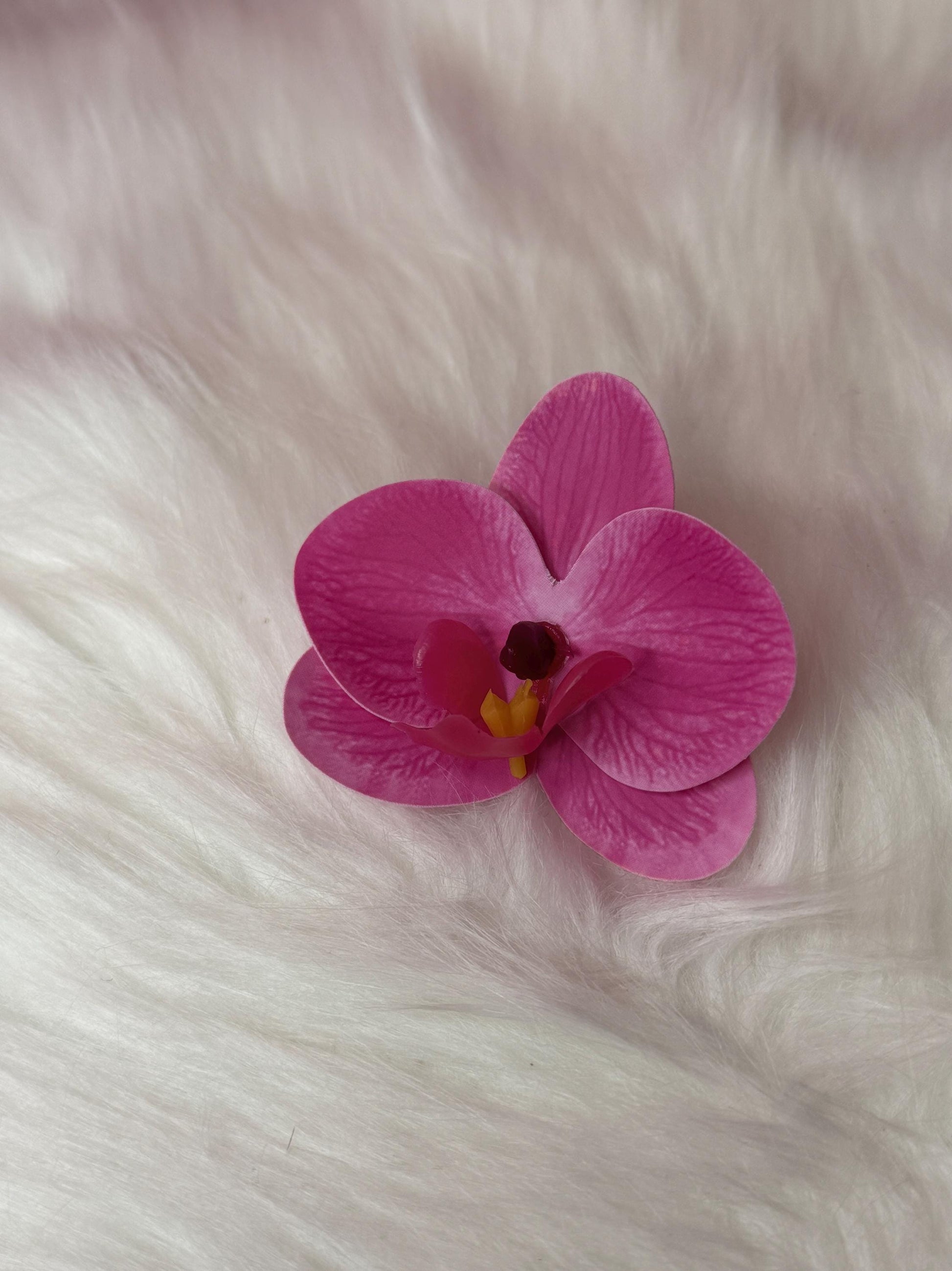 Phalaenopsis Pink Orchid Hair Clip • Realistic Tropical Flower • Handmade Hair Accessory • Tropical Wedding Gift