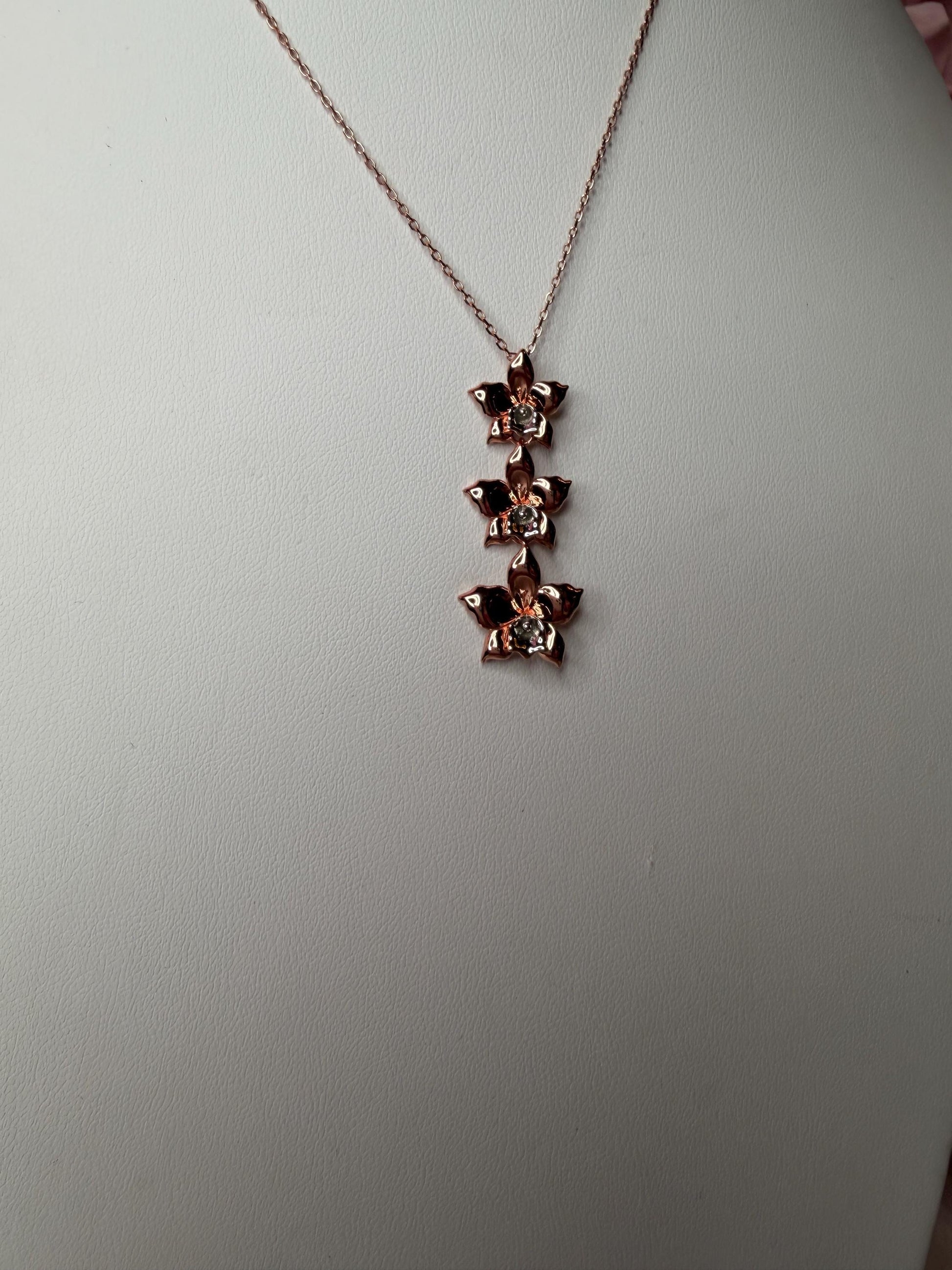 Aloha Cascading Orchid Jewelry Necklace