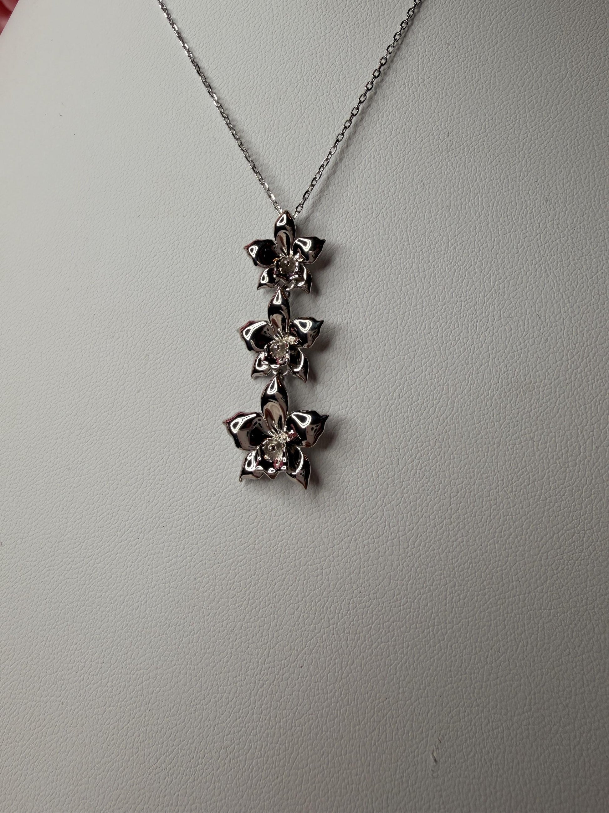 Aloha Cascading Orchid Jewelry Necklace