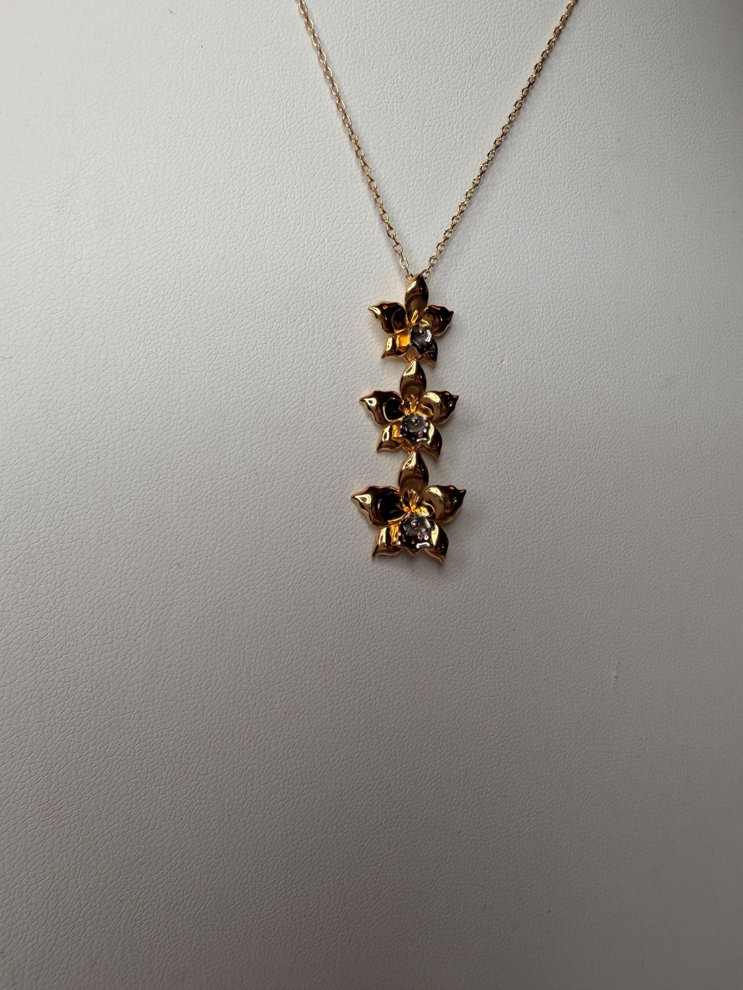 Aloha Cascading Orchid Jewelry Necklace