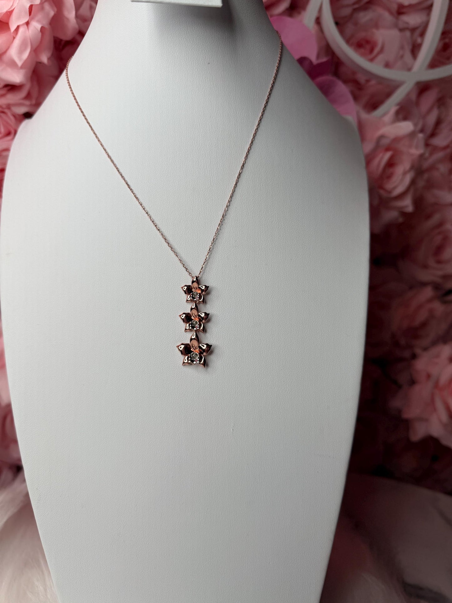 Aloha Cascading Orchid Jewelry Necklace