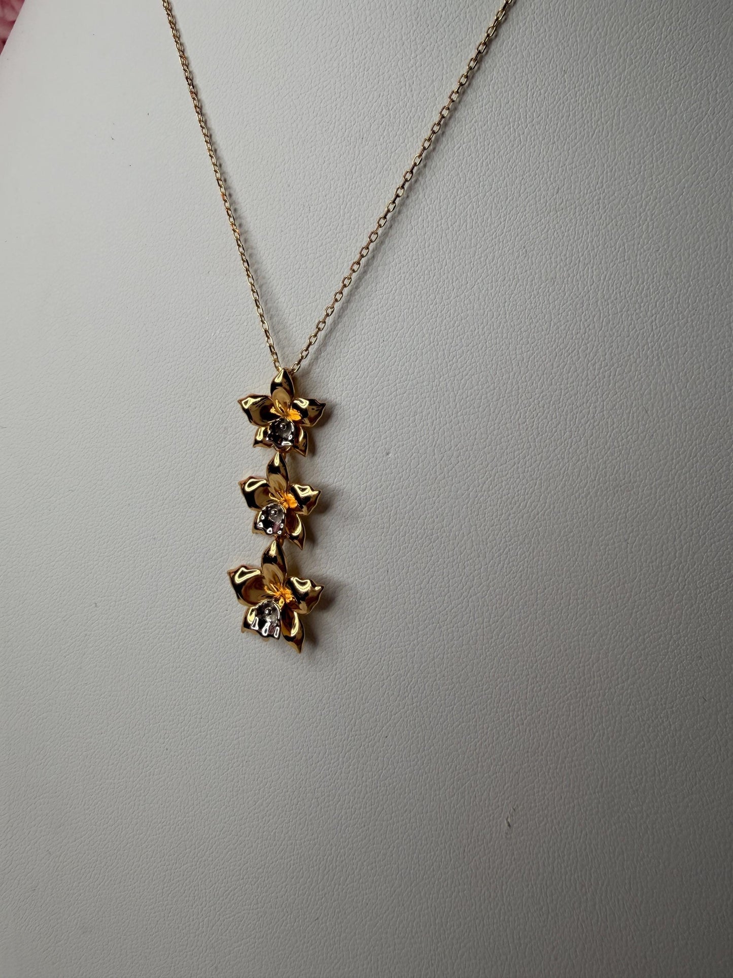 Aloha Cascading Orchid Jewelry Necklace