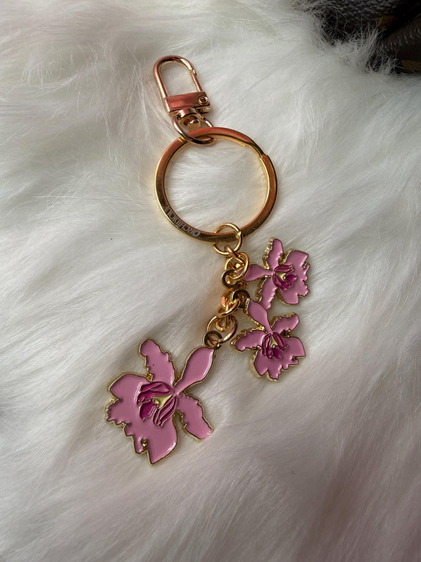 Luxury Purse Charm | Myrmecophila Orchid