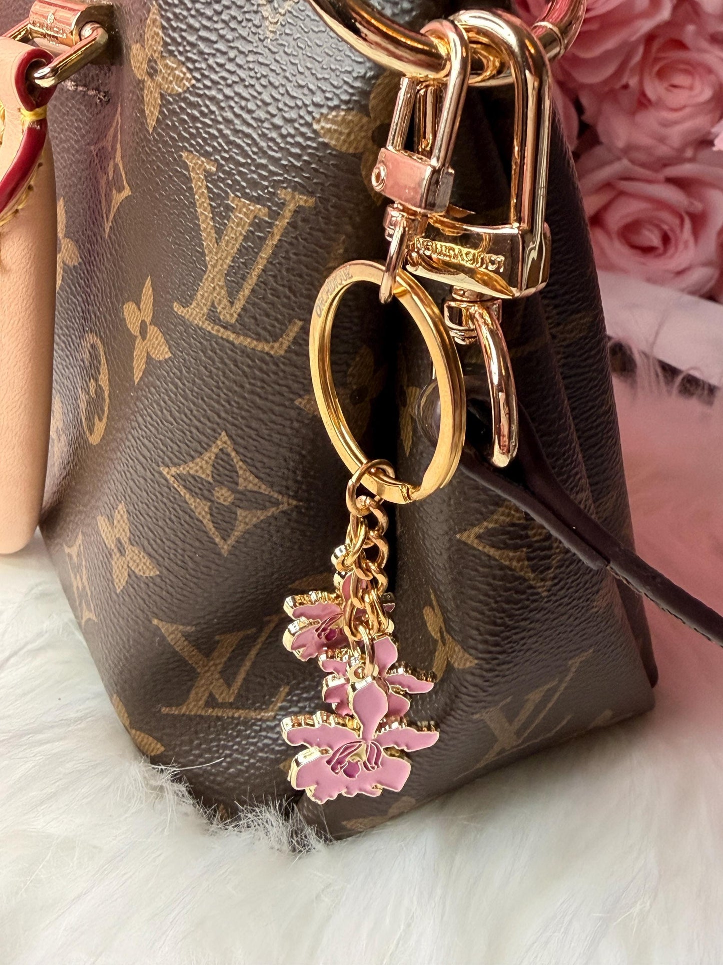Luxury Purse Charm | Myrmecophila Orchid