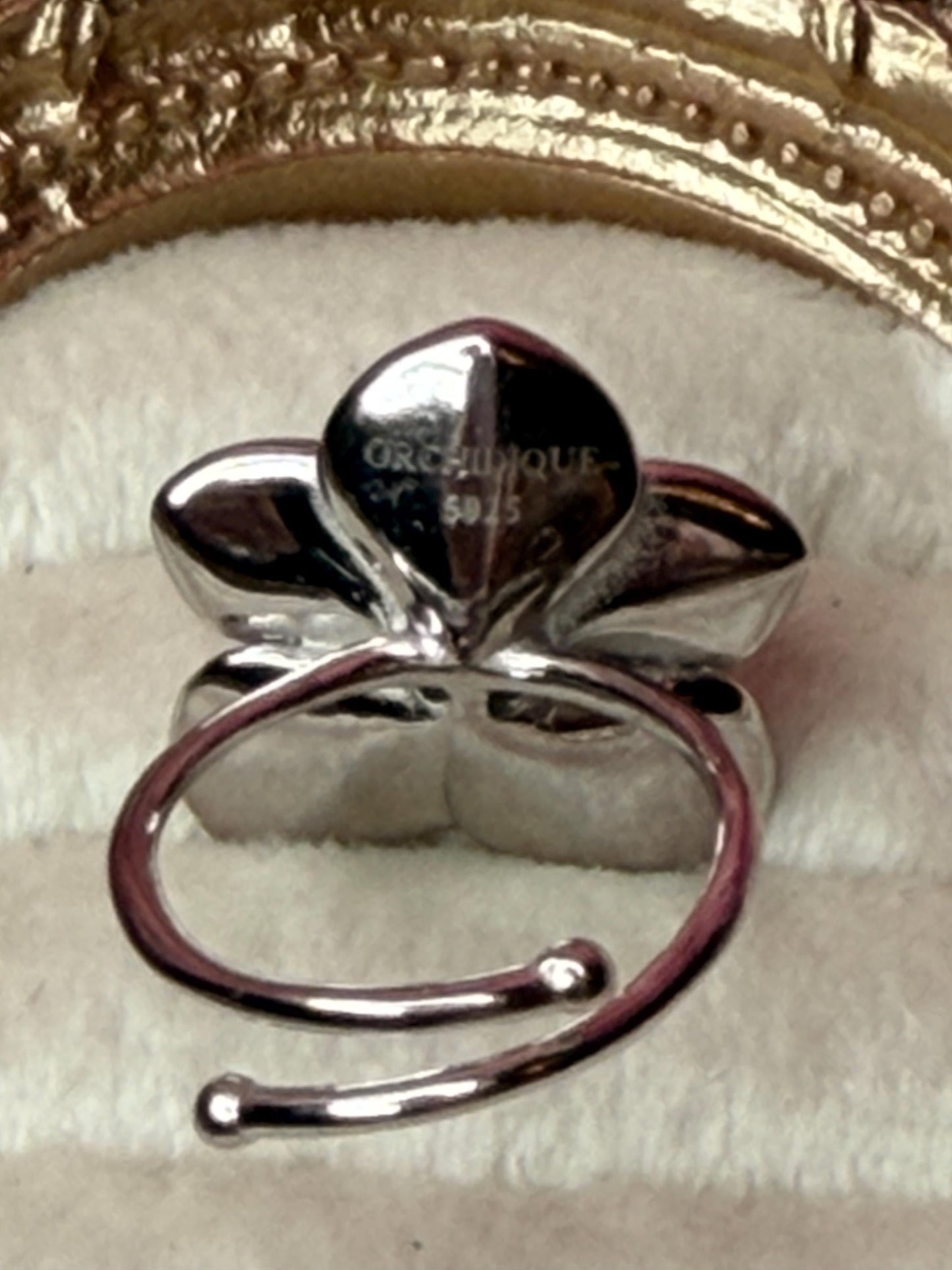 Orchid Jewelry: Sterling Silver Vanda Flower Pendant, Earrings or Ring