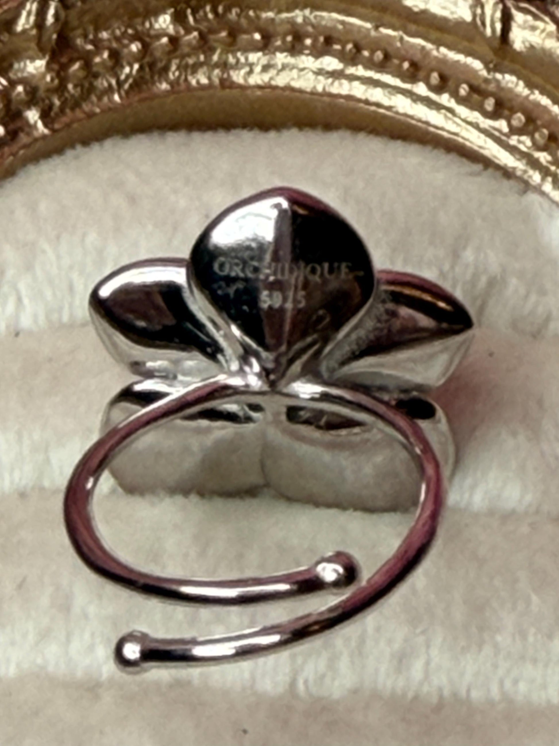 Orchid Jewelry: Sterling Silver Vanda Flower Pendant, Earrings or Ring