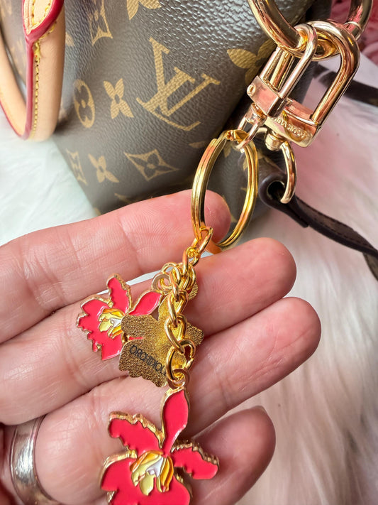 Luxury Purse Charm | Myrmecophila Orchid