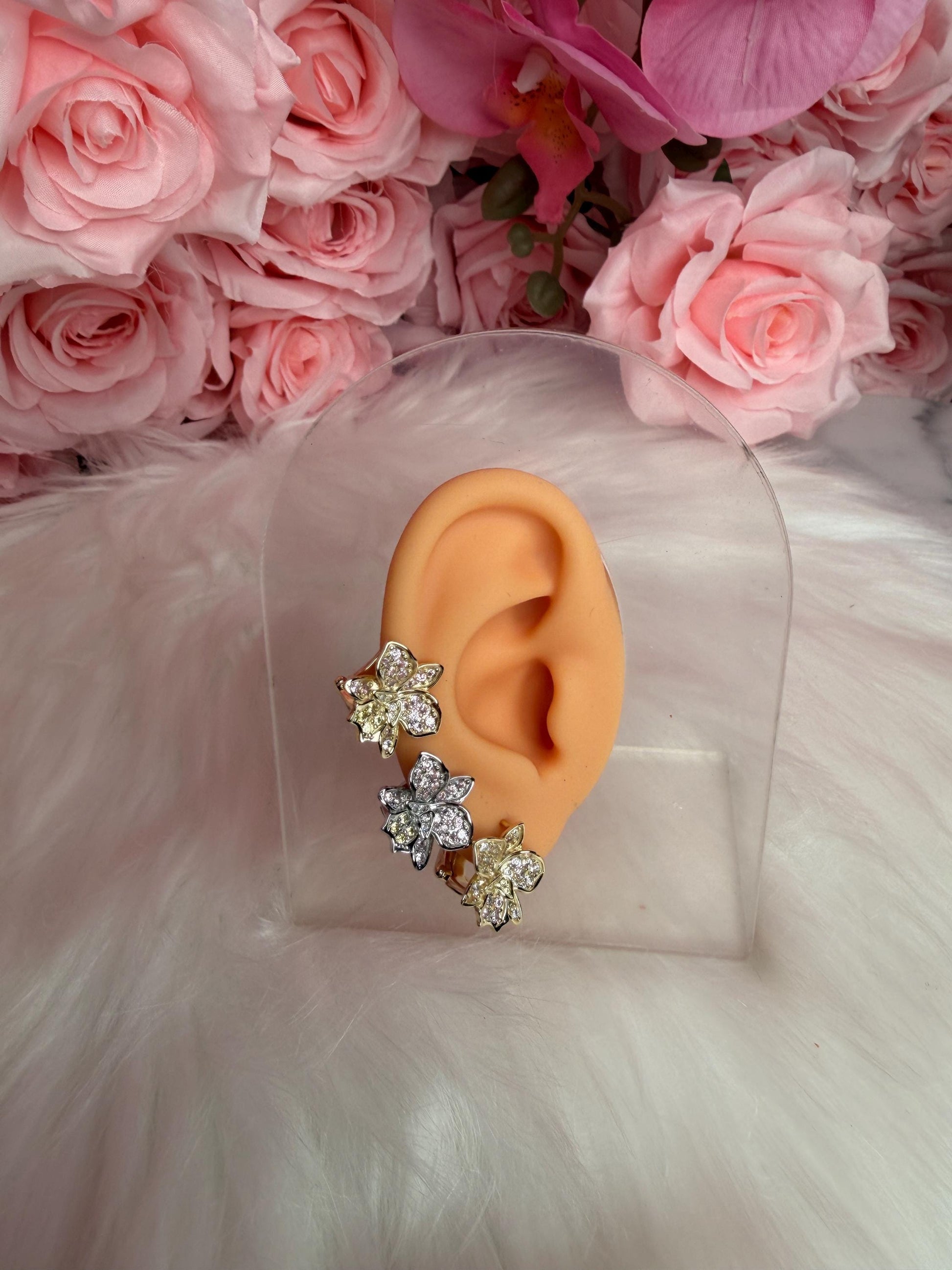 Shimmer Me Hawaiian Cattleya Earrings