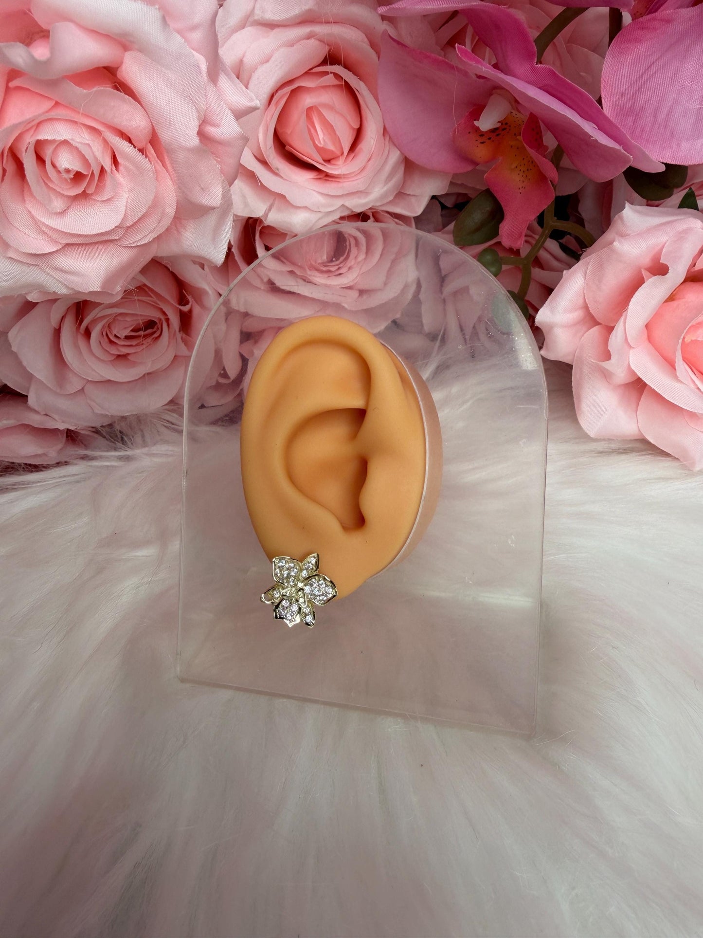 Shimmer Me Hawaiian Cattleya Earrings