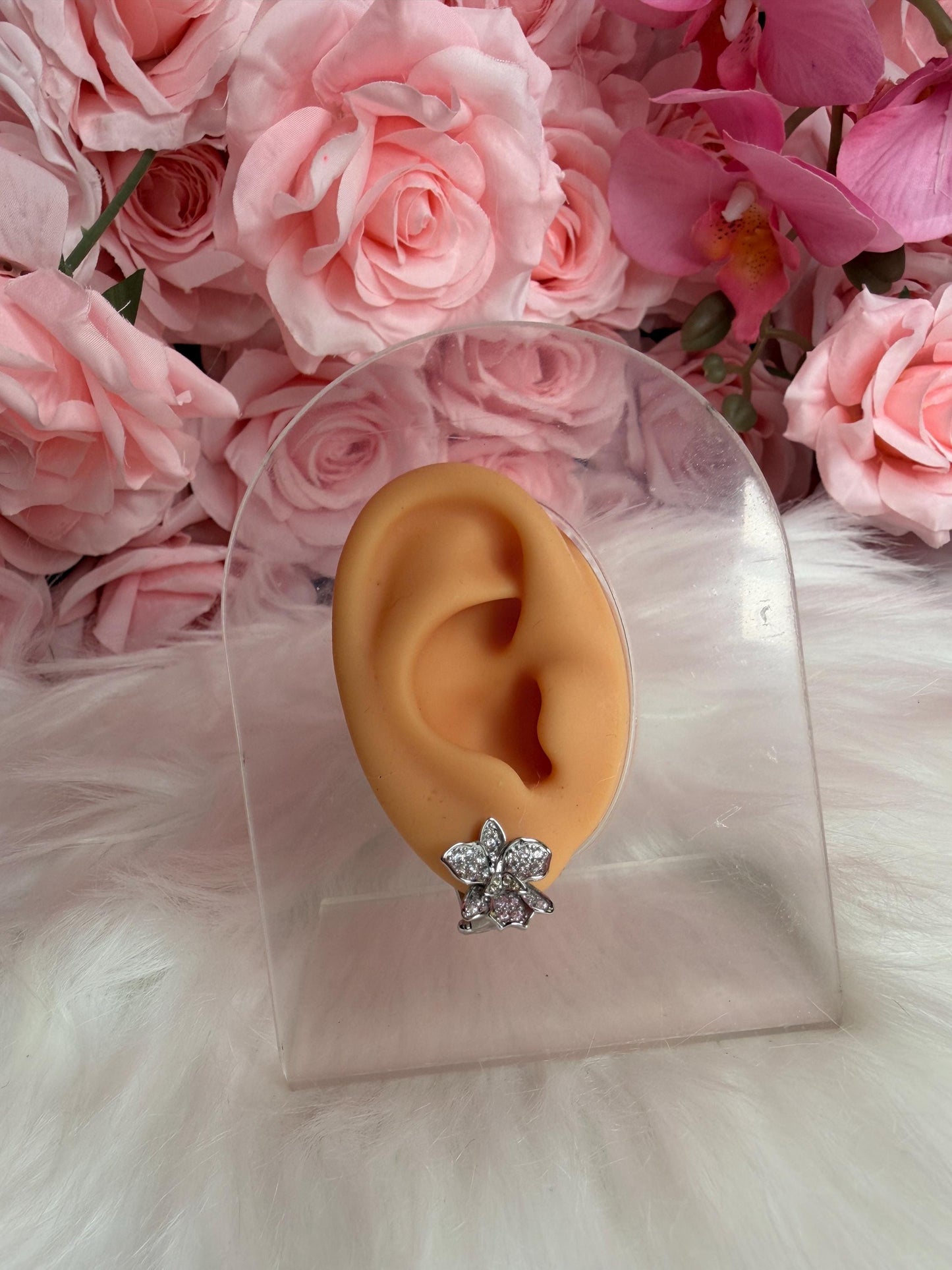 Shimmer Me Hawaiian Cattleya Earrings
