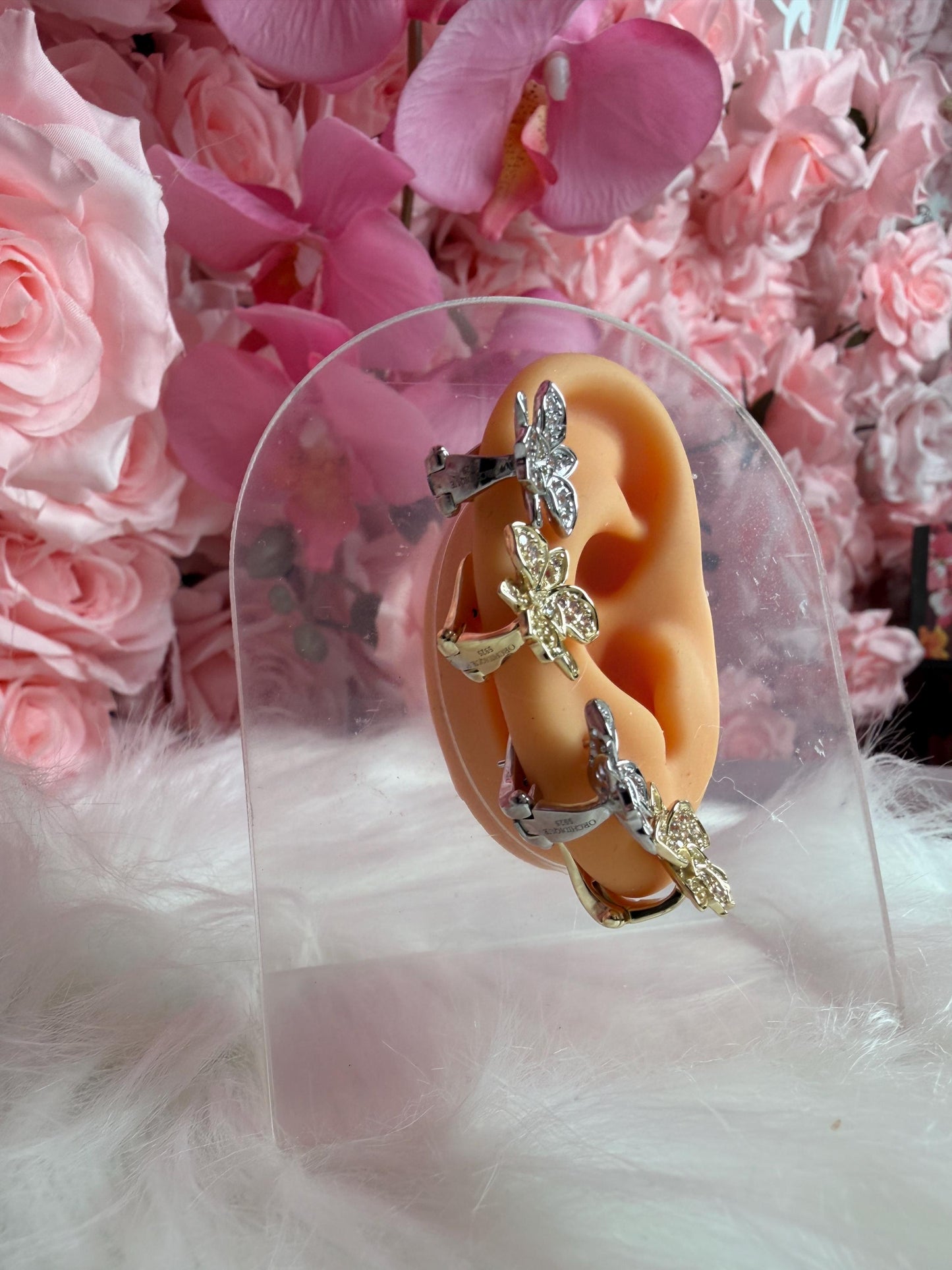Shimmer Me Hawaiian Cattleya Earrings