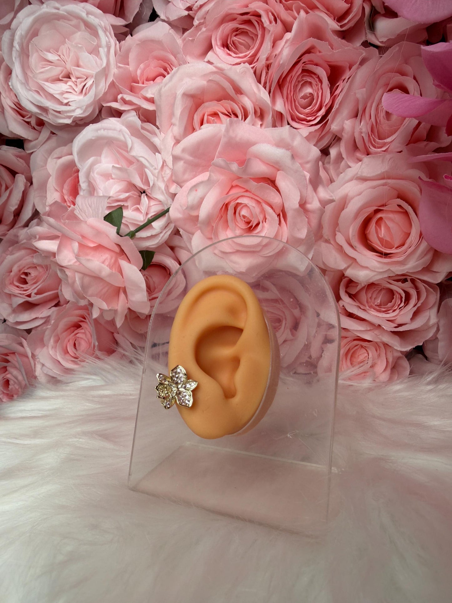 Shimmer Me Hawaiian Cattleya Earrings