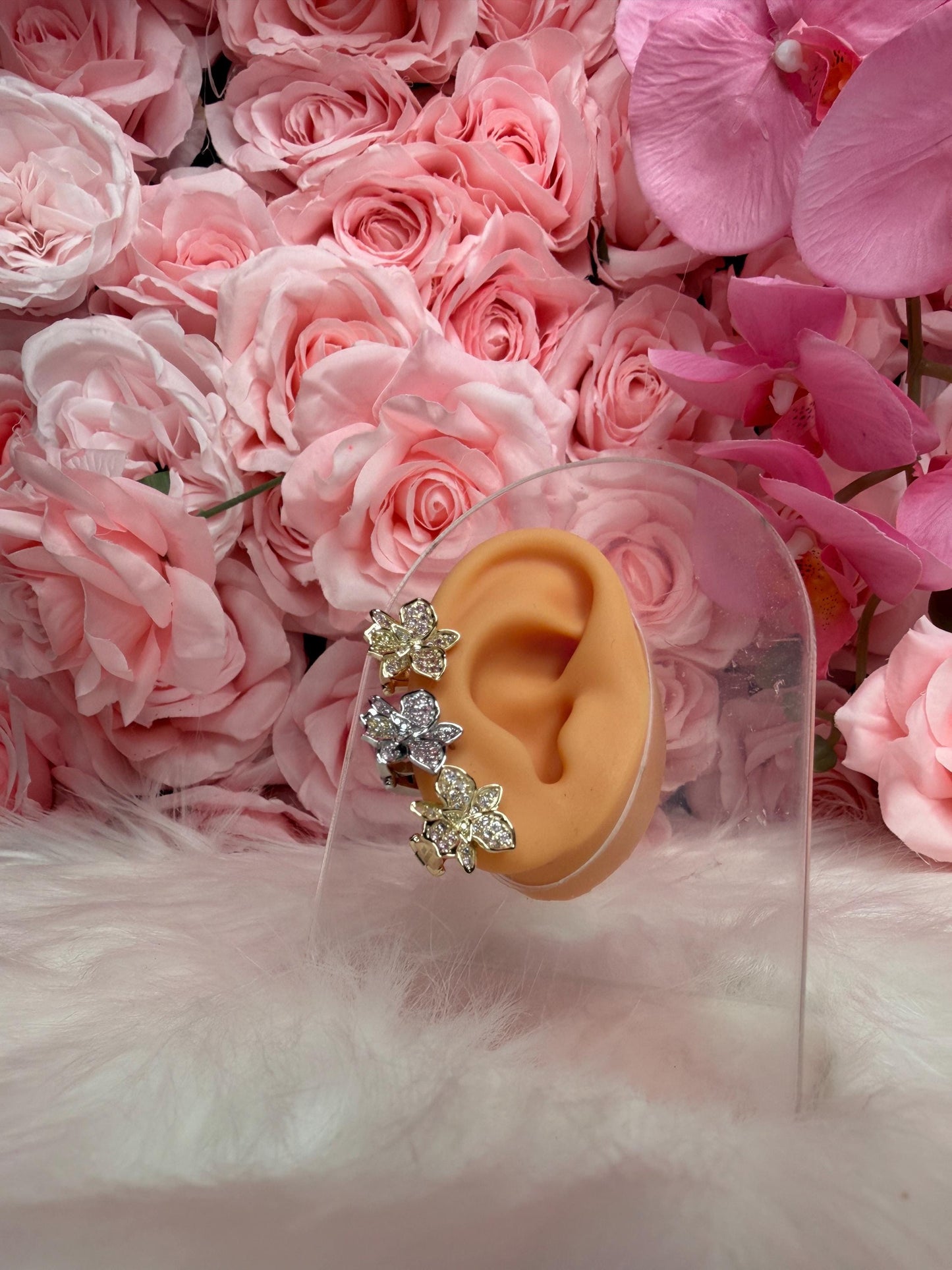 Shimmer Me Hawaiian Cattleya Earrings