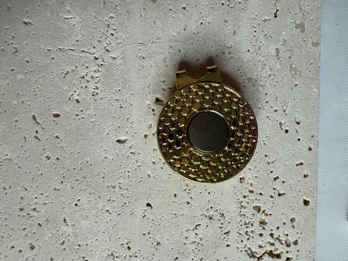 Orchid golf ball marker magnetic back
