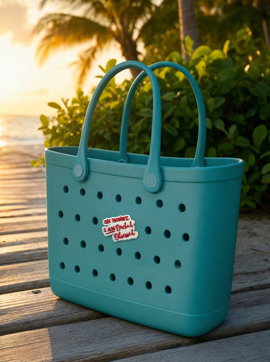 oh honey orchid PVC tote bag charm boardwalk