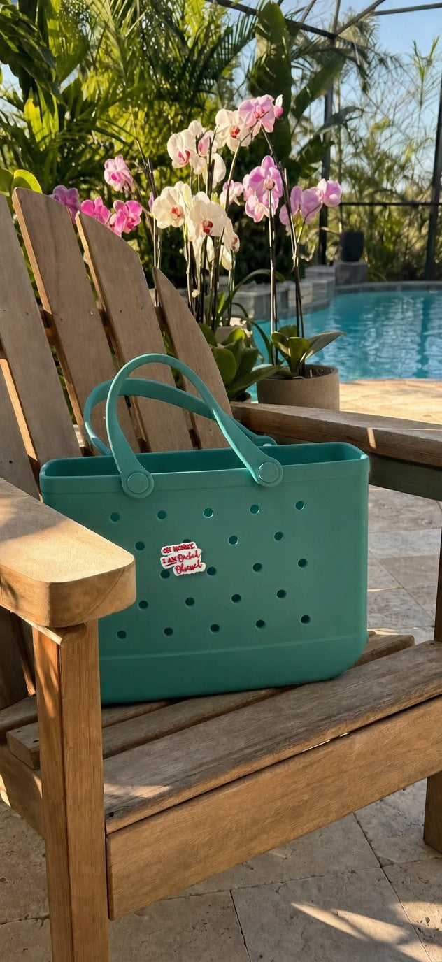 oh honey orchid PVC tote bag charm poolside