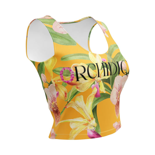 Orchid Flower Women's Top • Floral Gardening Tee • Orchid Lover Gift • Women's Tank Top - Floral Cropped Top - Orchid Flowers T-Shirt - Orchidique