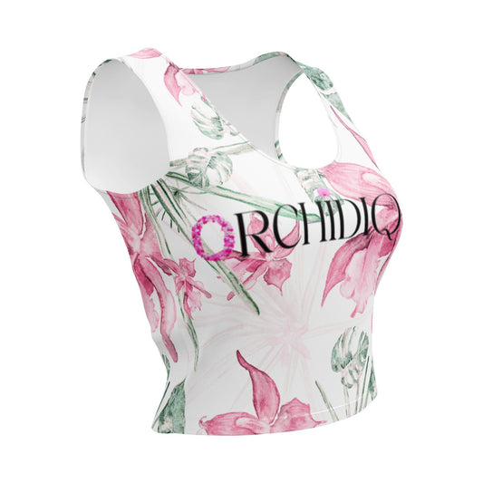 Orchid Flower Women's Top • Floral Gardening Tee • Orchid Lover Gift • Women's Tank Top - Floral Cropped Top - Orchid Flowers T-Shirt - Orchidique