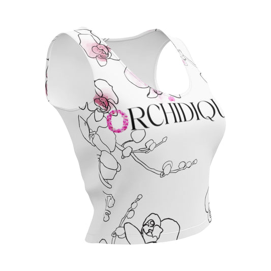 Orchid Flower Women's Top • Floral Gardening Tee • Orchid Lover Gift • Women's Tank Top - Floral Cropped Top - Orchid Flowers T-Shirt - Orchidique