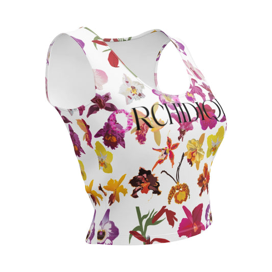 Orchid Flower Women's Top • Floral Gardening Tee • Orchid Lover Gift • Women's Tank Top - Floral Cropped Top - Orchid Flowers T-Shirt - Orchidique