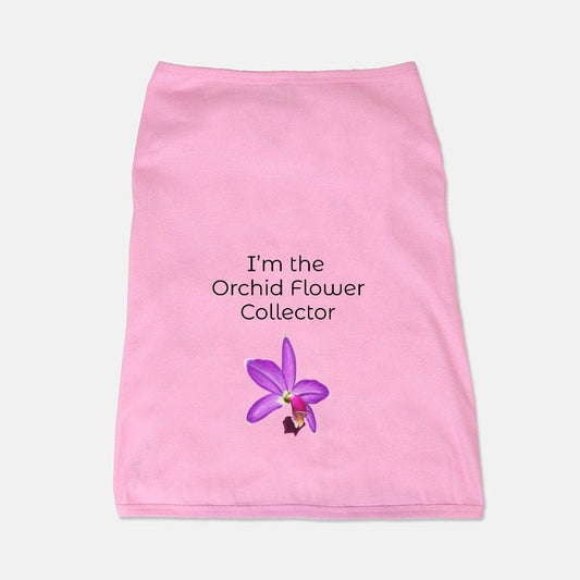 Orchid Lover's Pet Tank • Adorable Tank for Dogs • Floral Pet Apparel - Orchidique