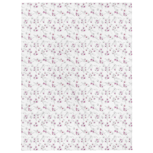 ORCHIDS Throw Blanket - Orchidique