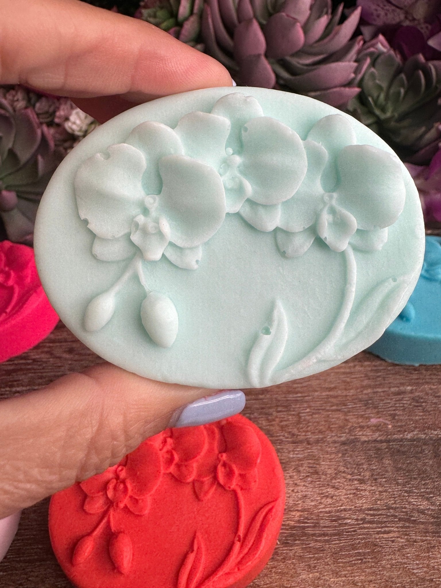Phalaenopsis Bar Orchid Soap • Handmade Floral Soap Bars • Unique Bridal or Shower Favors & Gifts for Orchid Lovers - Orchidique