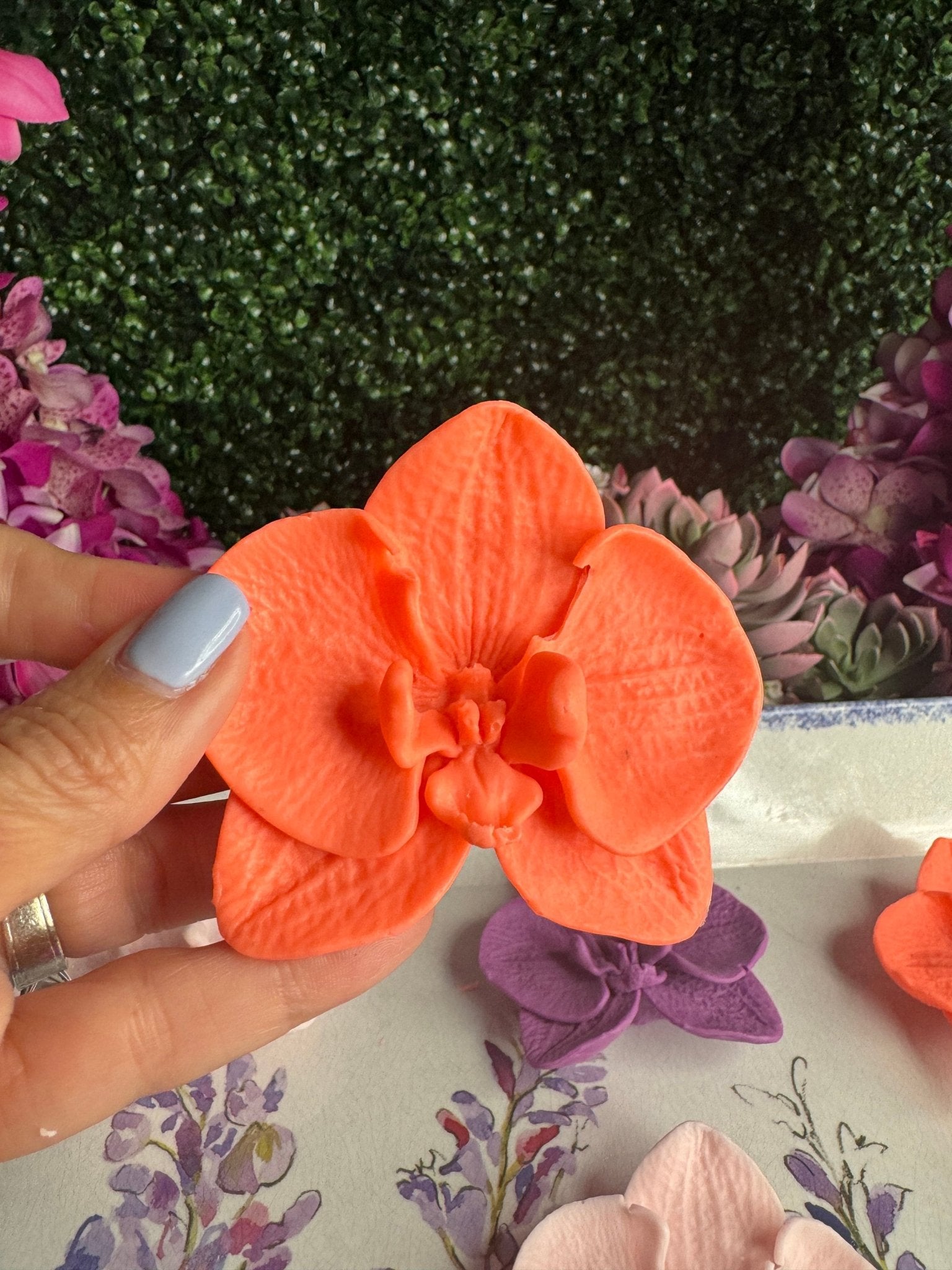 Phalaenopsis Orchid Soap • Handmade Floral Soap Bars • Unique Bridal Favors & Gifts for Orchid Lovers - Orchidique