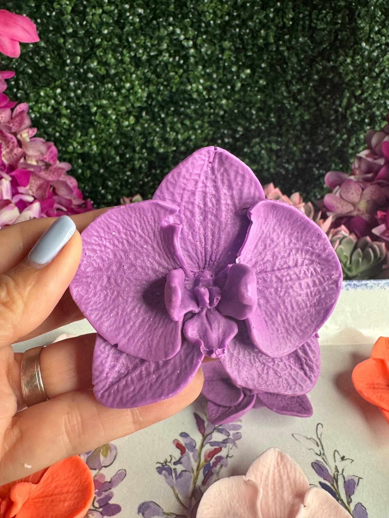 Phalaenopsis Orchid Soap • Handmade Floral Soap Bars • Unique Bridal Favors & Gifts for Orchid Lovers - Orchidique