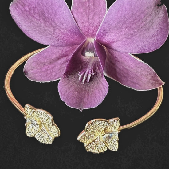 Dendrobium orchid bangle gold video